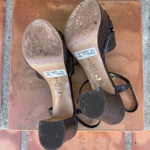 Schutz Keefa Brown Heels - Picture 6 of 7